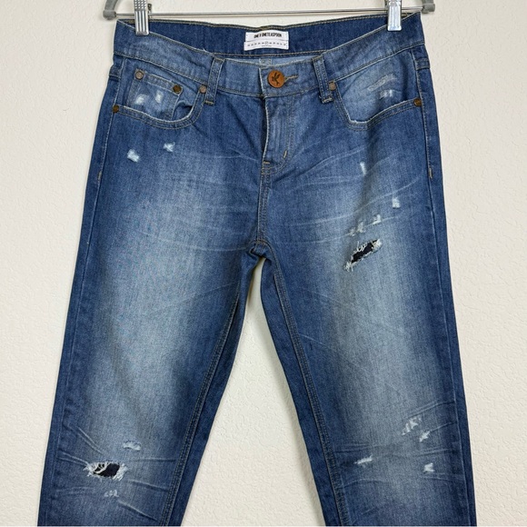 One Teaspoon Awesome Baggies Relax Fit Mid Rise Straight Leg Distressed Jeans‎ - Picture 2 of 11